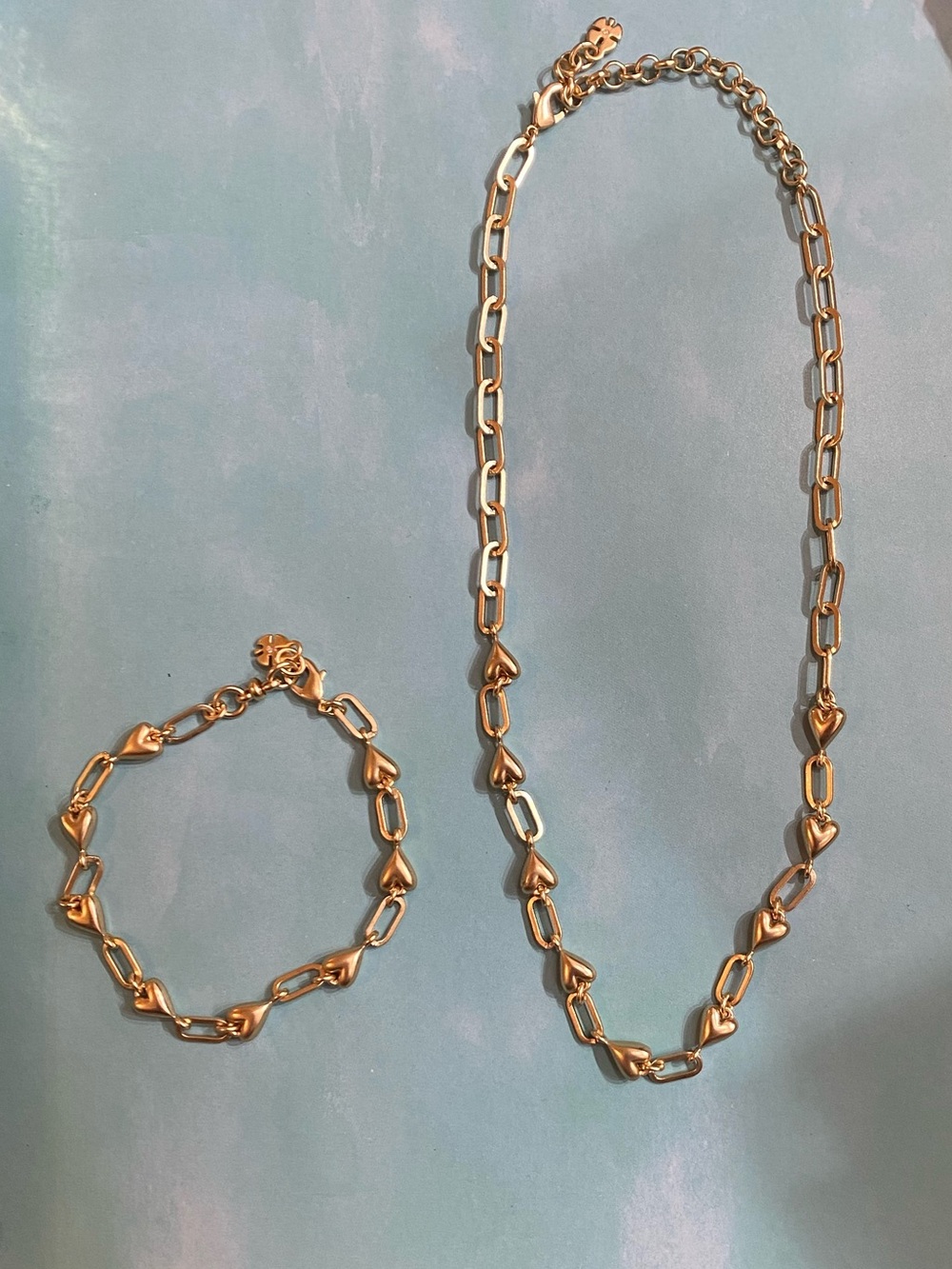 Gold Link Necklace and Bracelet Set - Lucky Brand